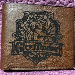 Hogwarts harry potter griffindor Leather Wallet