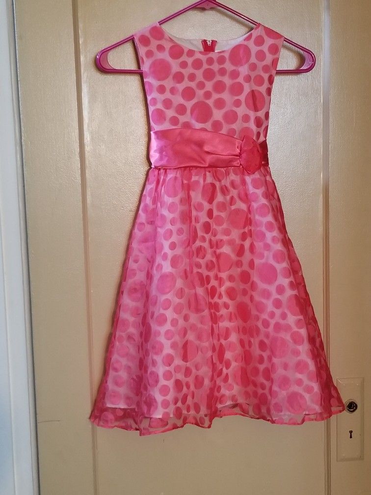 Pink Polkadot Dress