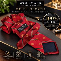 Wolfmark Exclusive 100% Silk Necktie