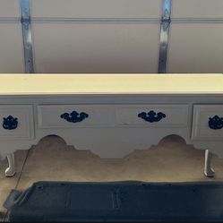 ANTIQUE Solid wood entry table 60” wide x 19” deep x 30” height 