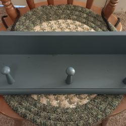 Wood Shelf With Pegs For Jackets