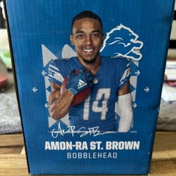 Amon Ra St Brown Detroit Lions Bobblehead 