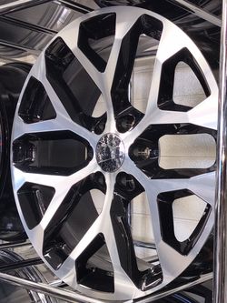 CUSTOM 22 INCH 6-LUG TRUCK WHEELS 6X139.7 Vehicle Fitment: Engineered for maximum aesthetic style to make your daily driver stand out in any parking