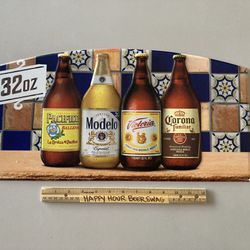 🔥 Pacifico Modelo Victoria Mexican Imports Metal Beer Bar Tin Sign 