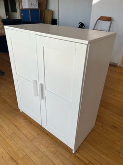 WHITE IKEA BRIMNES FLOOR CABINET