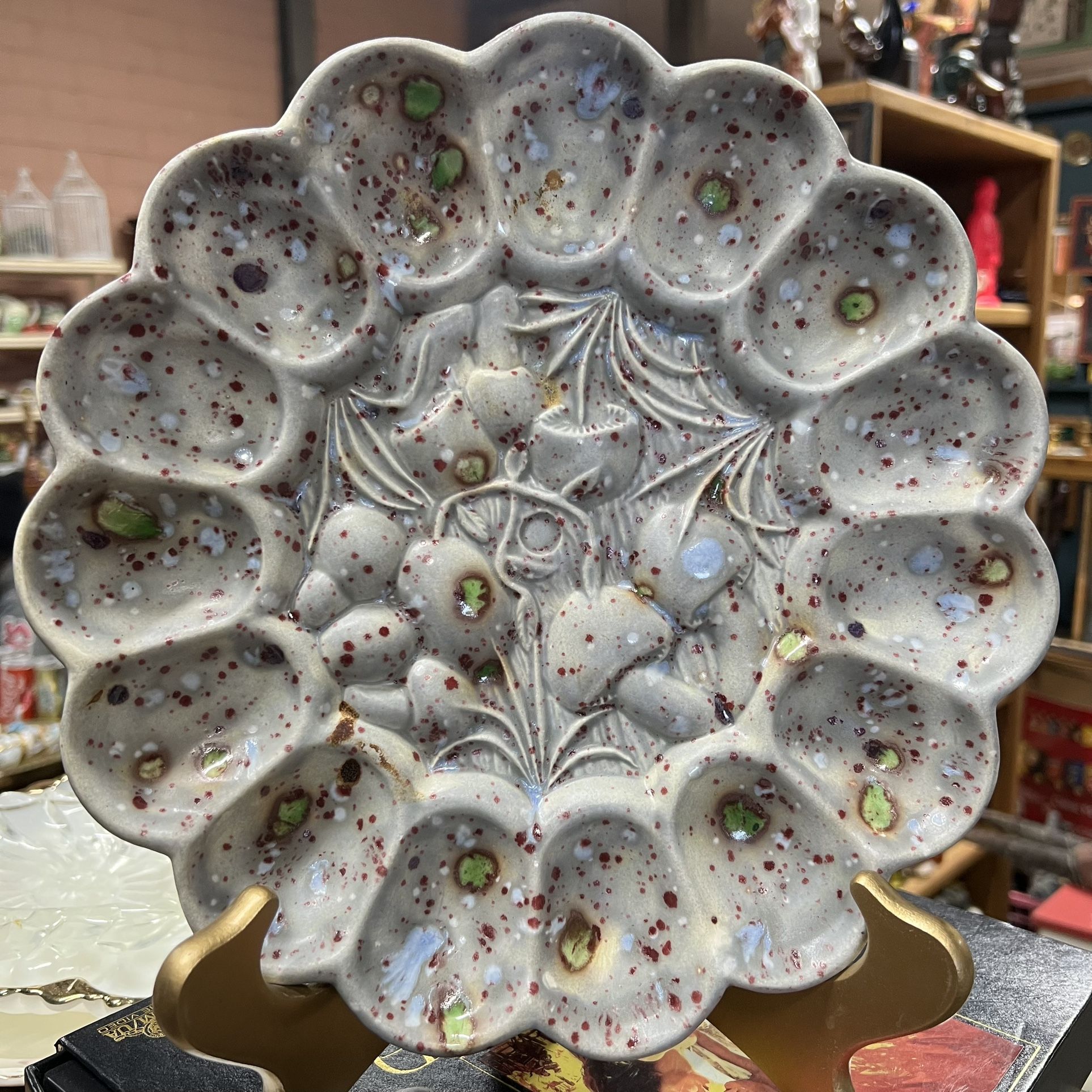 Vintage Arnel’s Mushroom Egg Plate