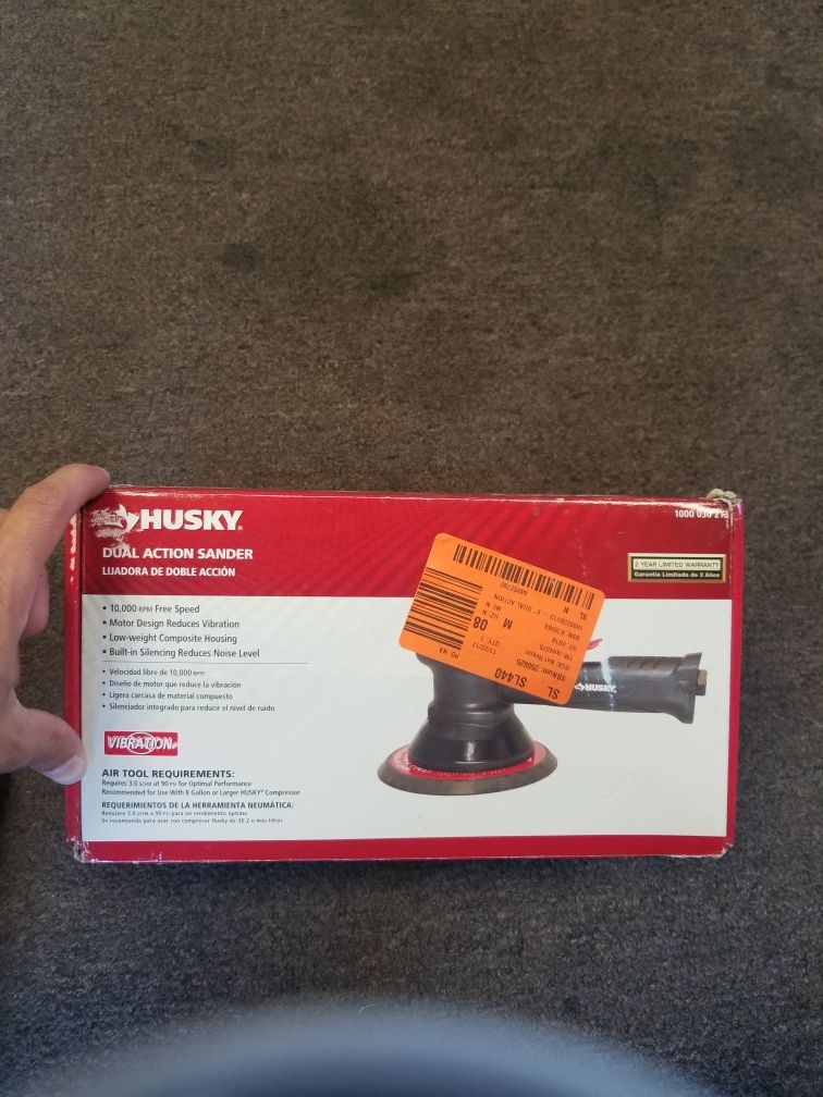 Husky Pheumatic Dual Action sander
