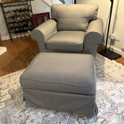 Ikea Upland Chair And Hassock 