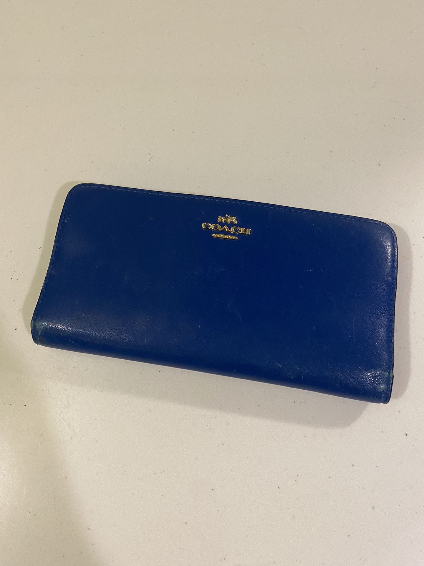 Coach New York Blue Wallet 