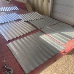 Corrugated metal squares