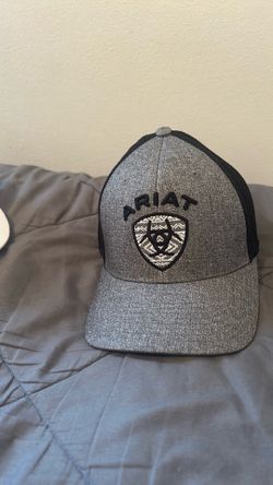 grey Ariat hat