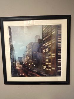 City picture in frame