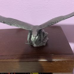 Metal Sculpture of an Eagle