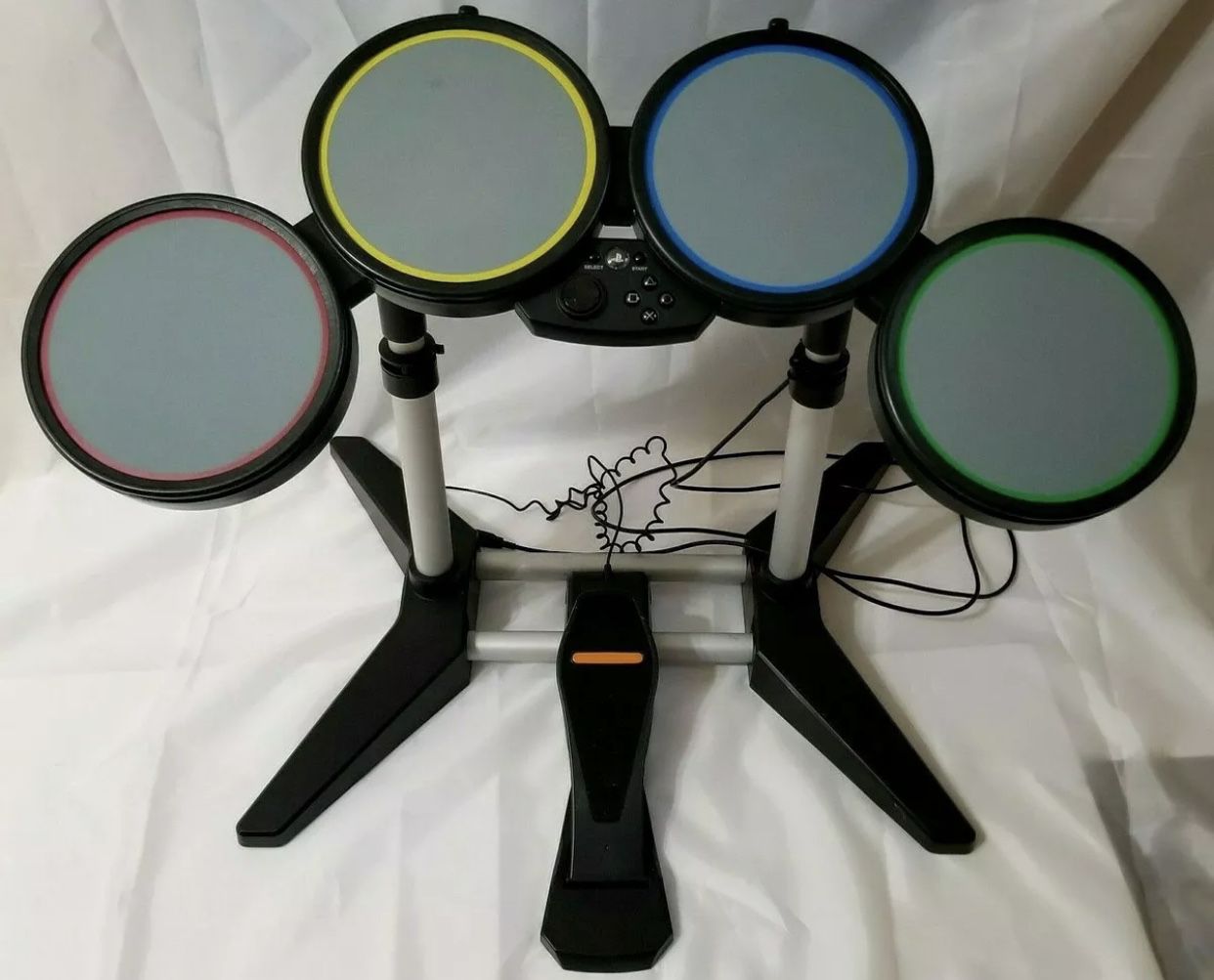 Harmonix 822148 Rock Band Wired Drum Set PS2 & PS3 with Pedal - TESTED WORKING