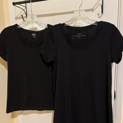 XS Soft Black Blouses - 2 For $5