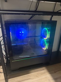 Gaming PC Setup W/ Desk