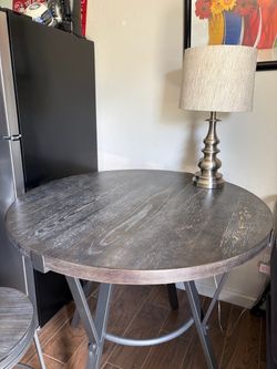 Pub-Style Dining Table + 4 Matching Chairs