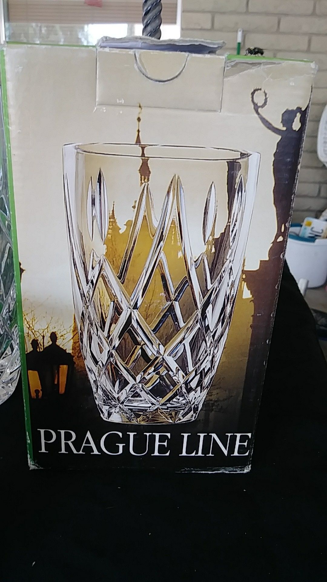 Prague crystal vase
