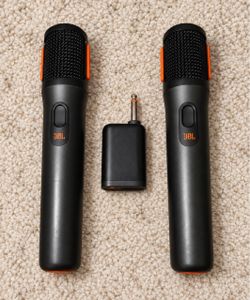 JBL Wireless Microphone Set | 2 JBL Mics + Dual-Channel Receiver Adapter, JBL Partybox Original