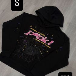 Peak Black Spiderweb Slime Hoodie Small