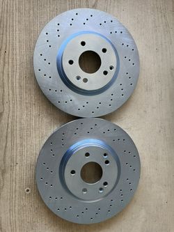 Mercedes SLK280 06-07-08 Front Drill Slot Rotors Brake Pad