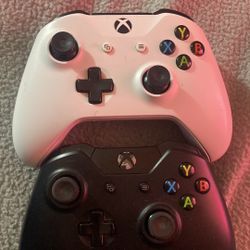 Two Xbox One Controllers