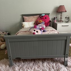 Gray Toddler Bed 