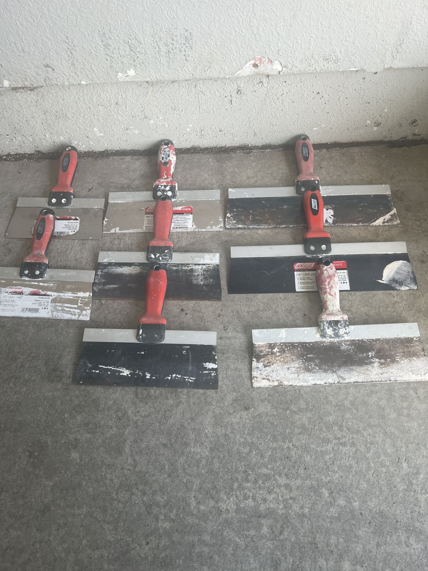 Wall Board Taping Knife 2/14 /4/10 1/8 /1/12