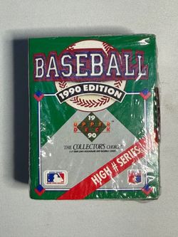 1990 Upper Deck Baseball High # Series Factory Sealed Box - 36 Packs