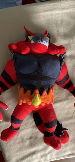 Pokémon 14 inch incinerator center red poseable tail plushie