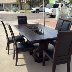 Brown dinning table