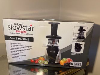 Tribest Slowstar SW-2020 Vertical Slow Juicer & Mincer.