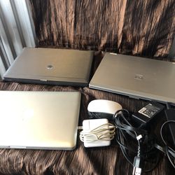 3 Laptops Plus Apple Glass Mouse