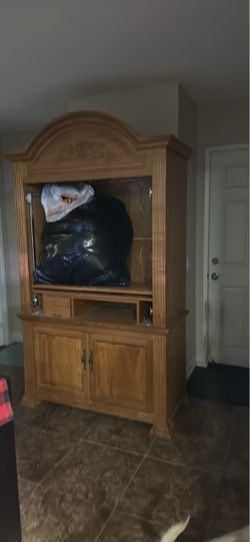 Oak armoire