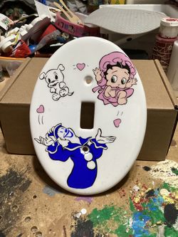Vintage Baby Boop Light Switch Cover