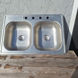 Aluminum Double Sinks