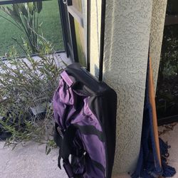 L.L. Bean Purple Adventure Extra Large Rolling Luggage Duffel Bag