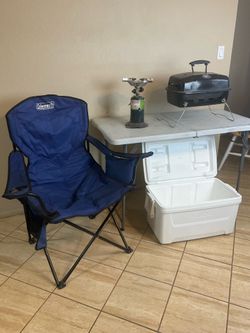 Camping grill home base