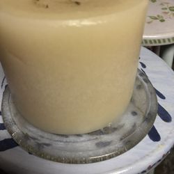 Nice Glass Candle Holder With Candle 