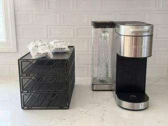 Ultimate Keurig K-Supreme Plus Stainless Bundle - Machine, Stand, Filters & 146+ PODS!