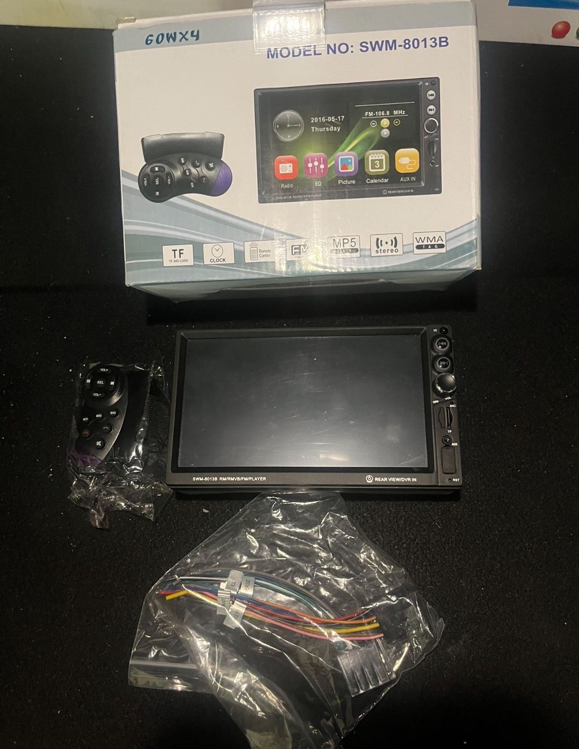 Double Din Car Stereo – 7” Touchscreen In-Dash MP5 Player | Bluetooth, FM Radio, Backup Camera Support, Mirror Link, AUX, USB, Hands-Free Calling Upg