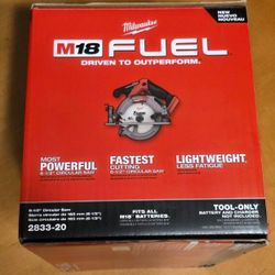 Milwaukee M18 FUEL 6-1/2 in. Circular Saw (Tool-Only) BNIB No Low Offers/Trades, Pls. Pick up in Burien Only YES Available  