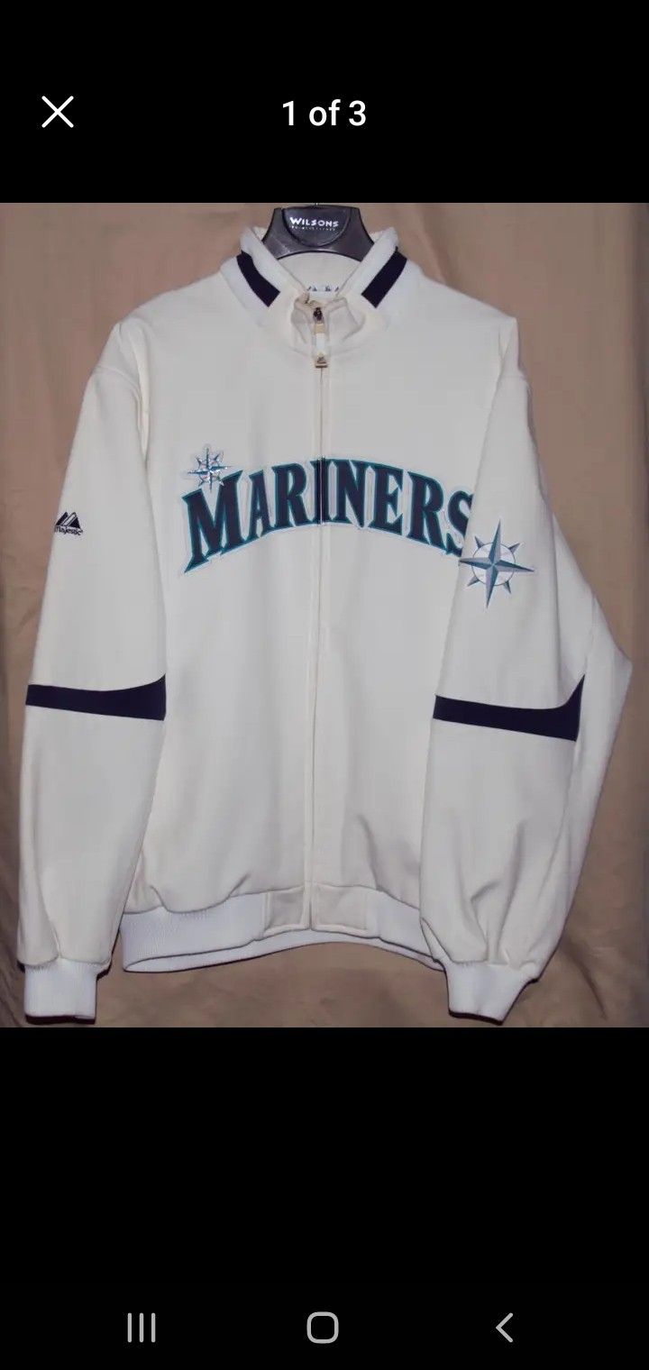 Authentic MARINERS Jacket White XL for Sale in Marysville, WA OfferUp