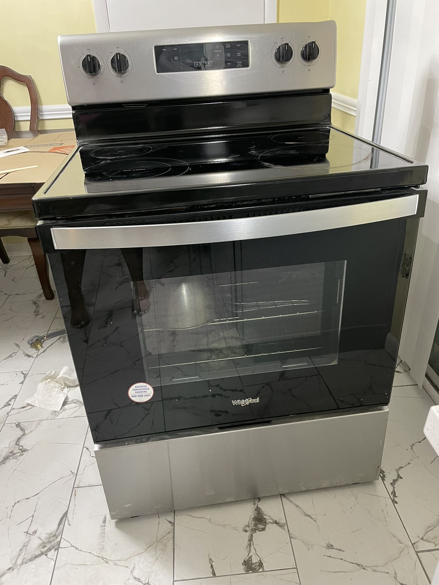 Whirlpool Stainless Steel Electric Stove 