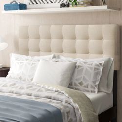 Queen Upholstered Headboard by Modway Emily, Ivory