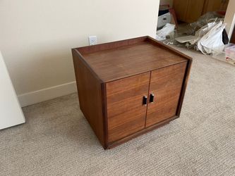 PAIR SET 2 MID CENTURY MODERN GLENN OF CALIFORNIA NIGHT STANDS END TABLES CASES