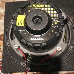 10’s kicker Subwoofer Box w Amp