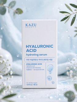 KAZU Beauty Hyaluronic Acid Hydrating Serum 1.01 fl oz K-Beauty Vegan NEW Sealed