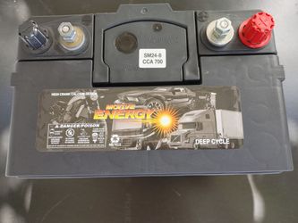 12V lead acid, deep cycle battery (for RV, etc.)