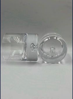 Crate & Barrel Krosno Poland Double Old Fashioned Air Bubble Bar Whiskey Glass